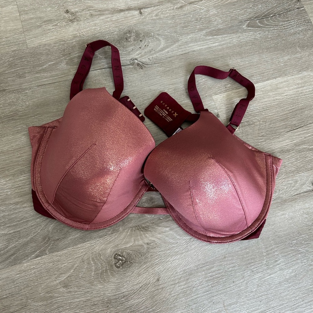 Savage X Fenty 36DDD sparkly t shirt bra perfect condition